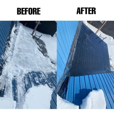 A Before And After Of Roof Clearing