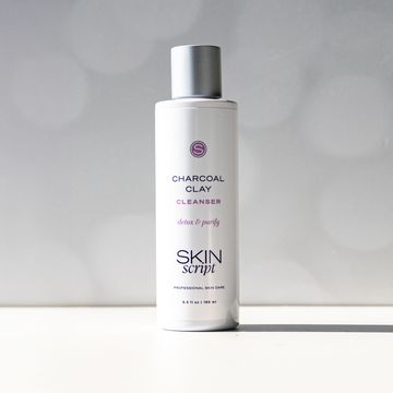 Bottle of Skin Script Charcoal Clay Cleanser.