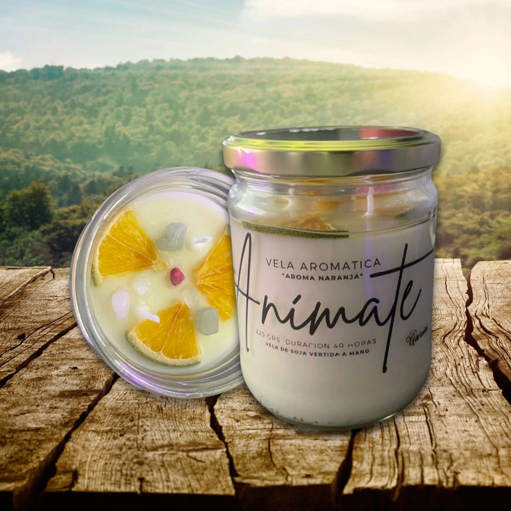 Vela de Soja para Animarte armoa Naranja