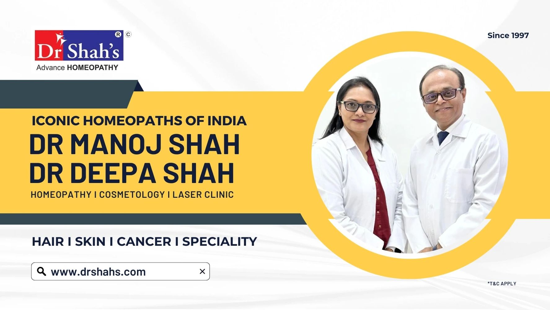 BEST HOMEOPATHS OF INDiA Dr Manoj Shah and Dr Deepa Shah