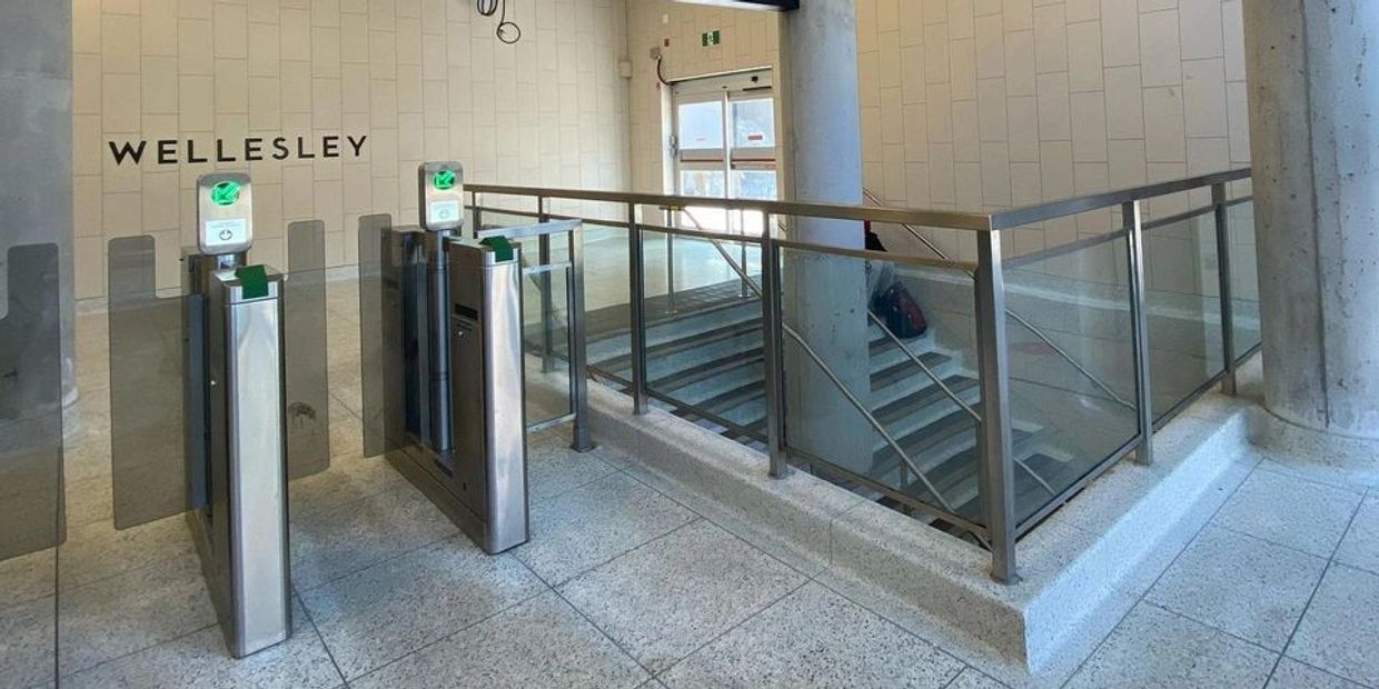 Stainless steel railing TTC Station
