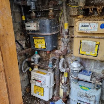 Gas meters in a poor state