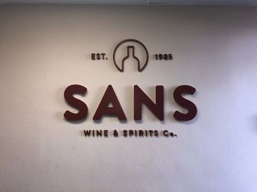 1/2" Gatorfoam lobby sign installed in reception area.