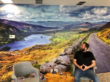 Small mural in lobby