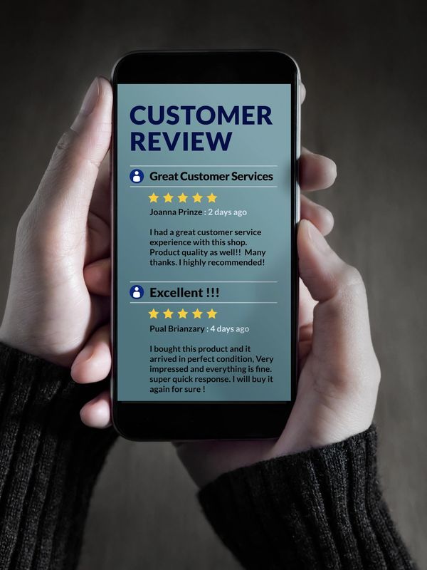 Customer Experience and Online Review Concept