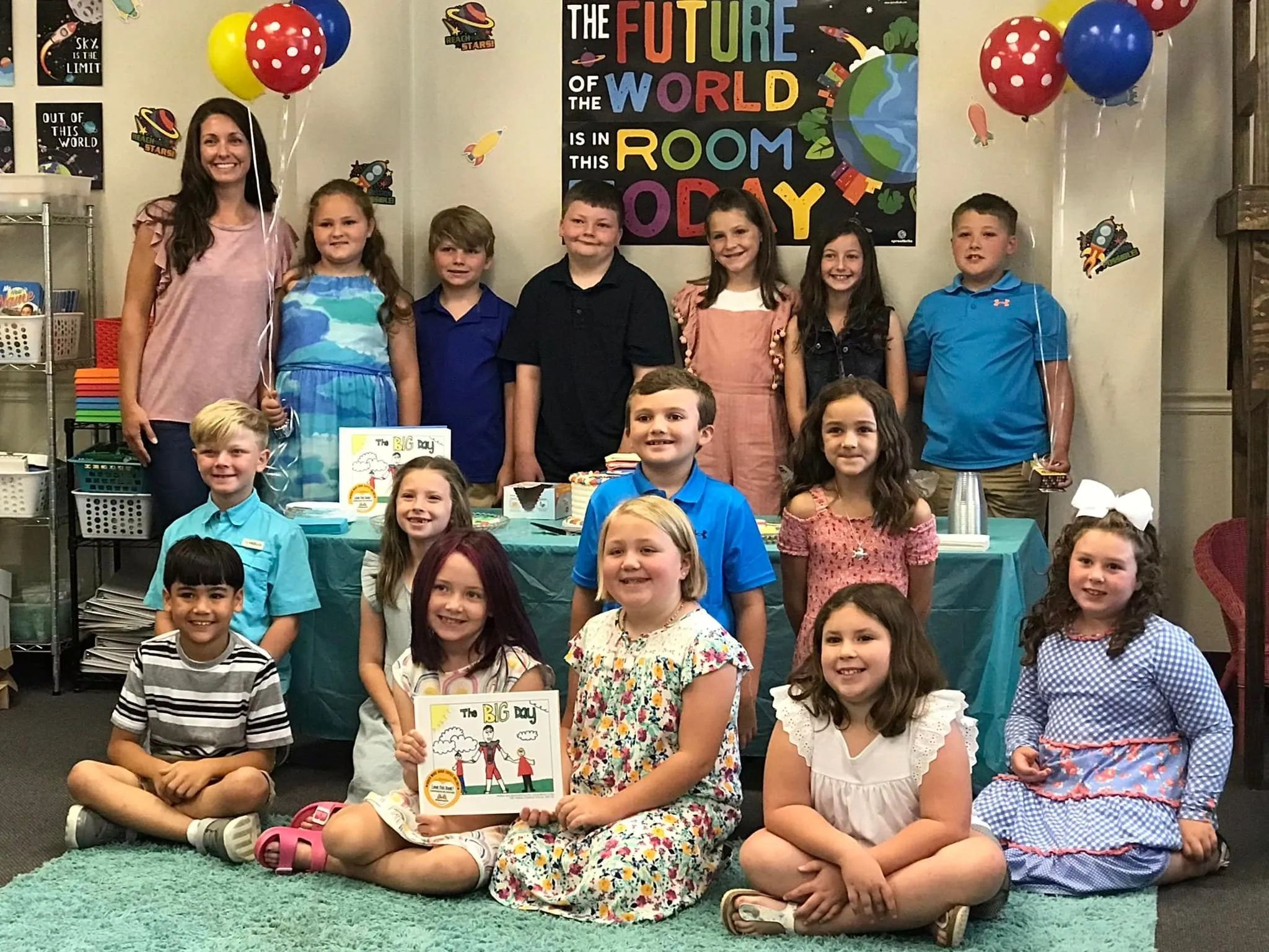 Mrs. Jacqueline's 2nd and 3rd grade class published a book about their favorite hometown celebrity,