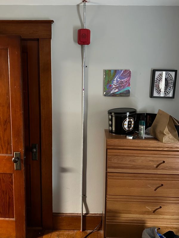 Fire alarm installation in an apartment building. Part of our commercial fire alarm systems services