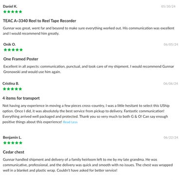 New York City Los Angeles Denver Art Handler Shipper Rippin N Shippin reviews