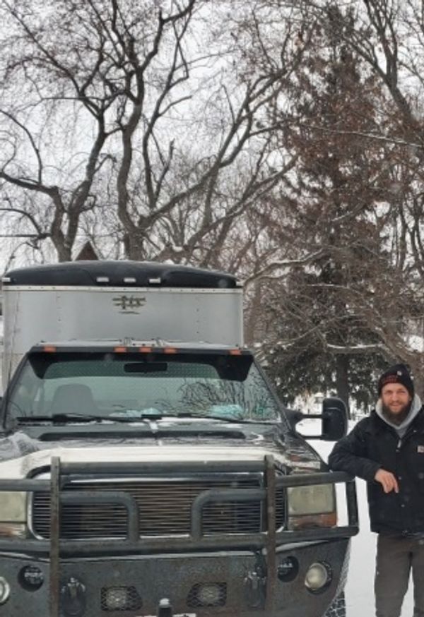 Even in the winter Dennis is out getting the job done with his crew.
