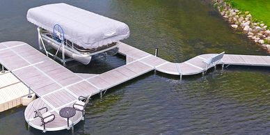 Shoremaster boat dock and lift infinity dock system