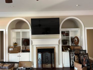 Tv Mount and hidden wires