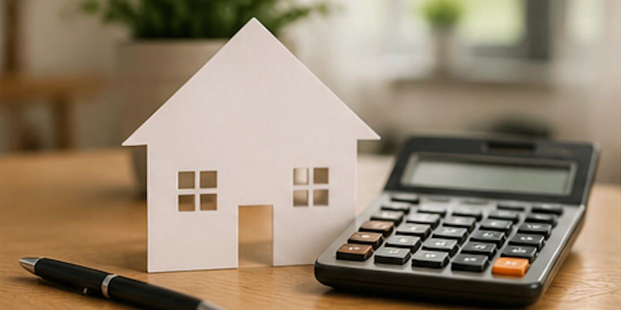 House model and calculator illustrating financing options for crawlspace encapsulation in Charleston