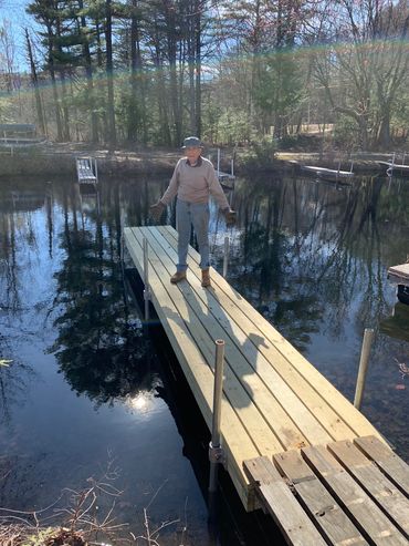 boat slips in marina, new dock