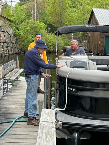 gas dock at the marina