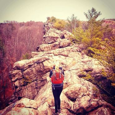 Hiking the Lehigh Gap.