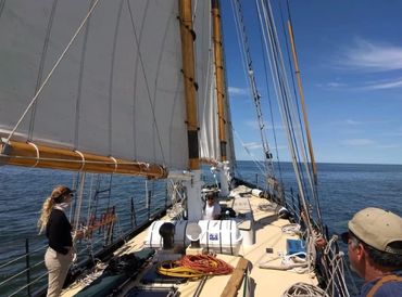 Sailing Lake Michigan