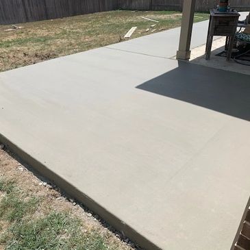 Concrete patio