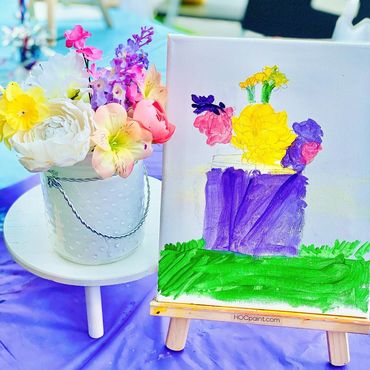 kids art birthday party Los Angeles