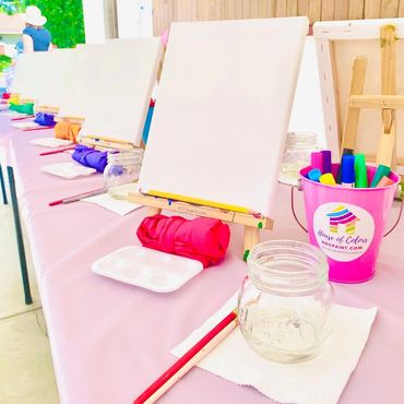 kids canvas painting party Los Angeles