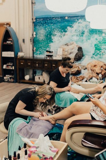 Pedicures in the Beach House