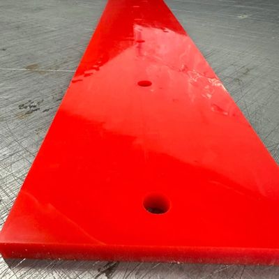 Red custom polyurethane scraper.