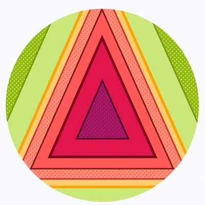 Concentric triangles representing integrative counselling