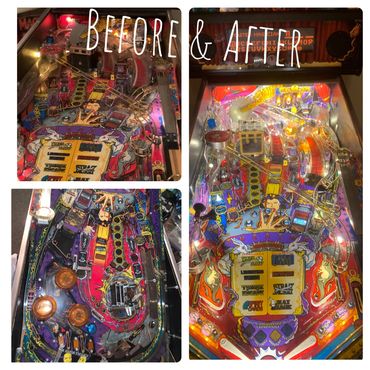 Bally Theatre of Magic restoration before and after pictures