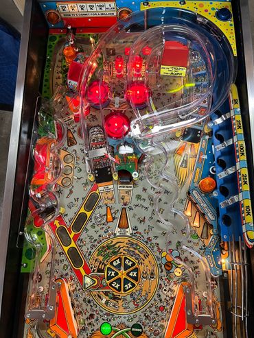 Williams Cyclone Pinball Machine restoration example photo.