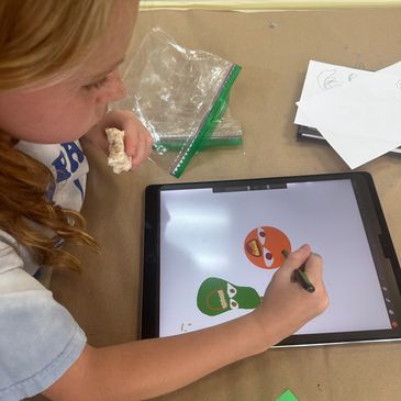 #kidsartprogramraleigh #paintingids #creatingmyart #summerartcamp #adultartclassraleigh #digitalart