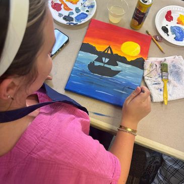 #kidsartprogramraleigh #paintingforkids #creatingmyart #adultartclassraleigh #arttrackoutcamp