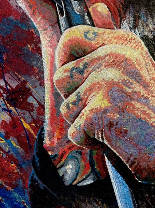 Ozzy Osbourne original painting fan art