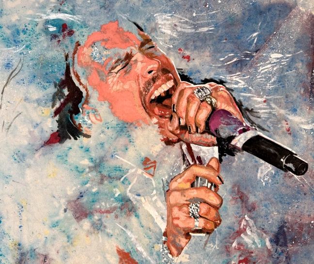 Steven Tyler fan art original painting