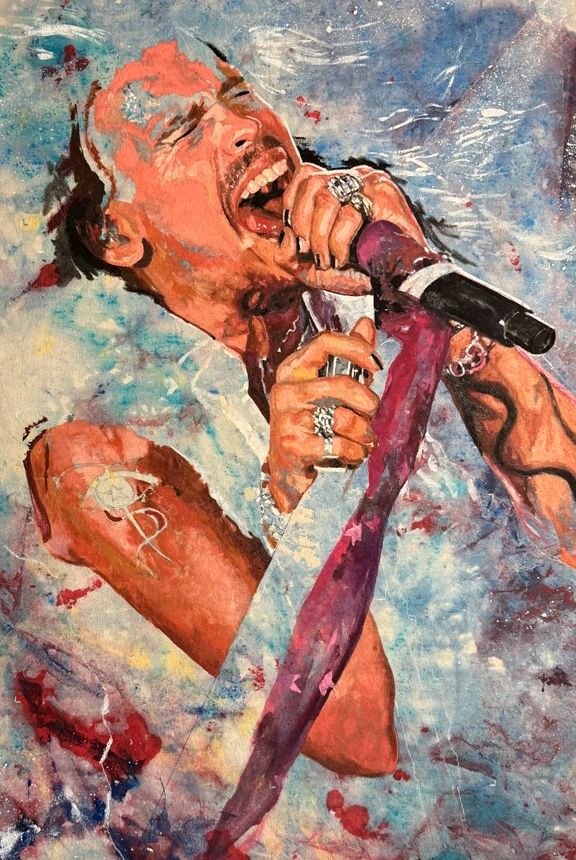 Stephen Tyler oil painting