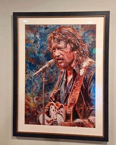 Waylon Jennings art Tom Noll T. Noll