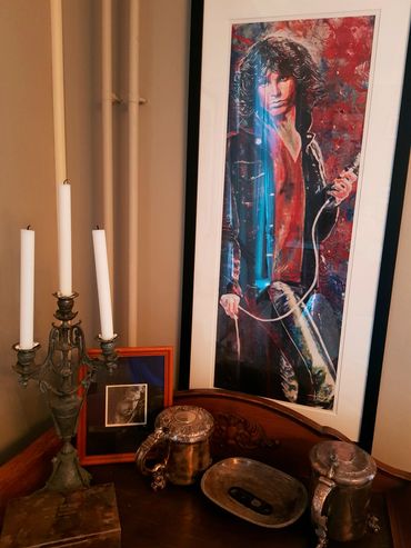 Jim Morrison framed art