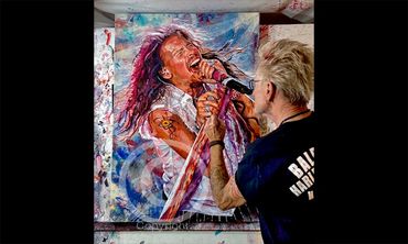 Steven Tyler original fan art T. Noll