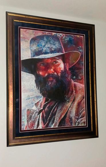 Tim McGraw art framed 1883