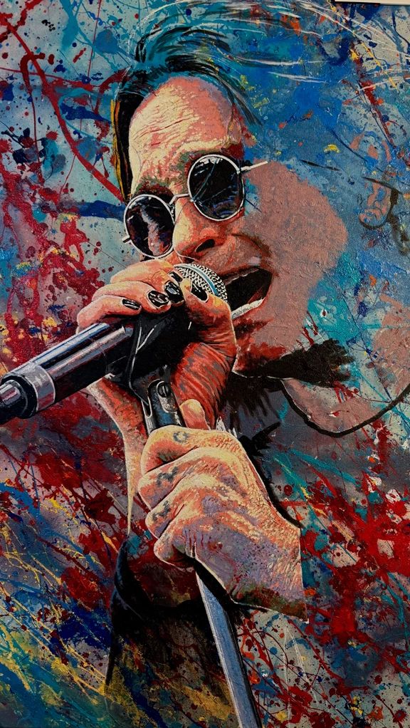 Ozzy Osbourne original painting fan art