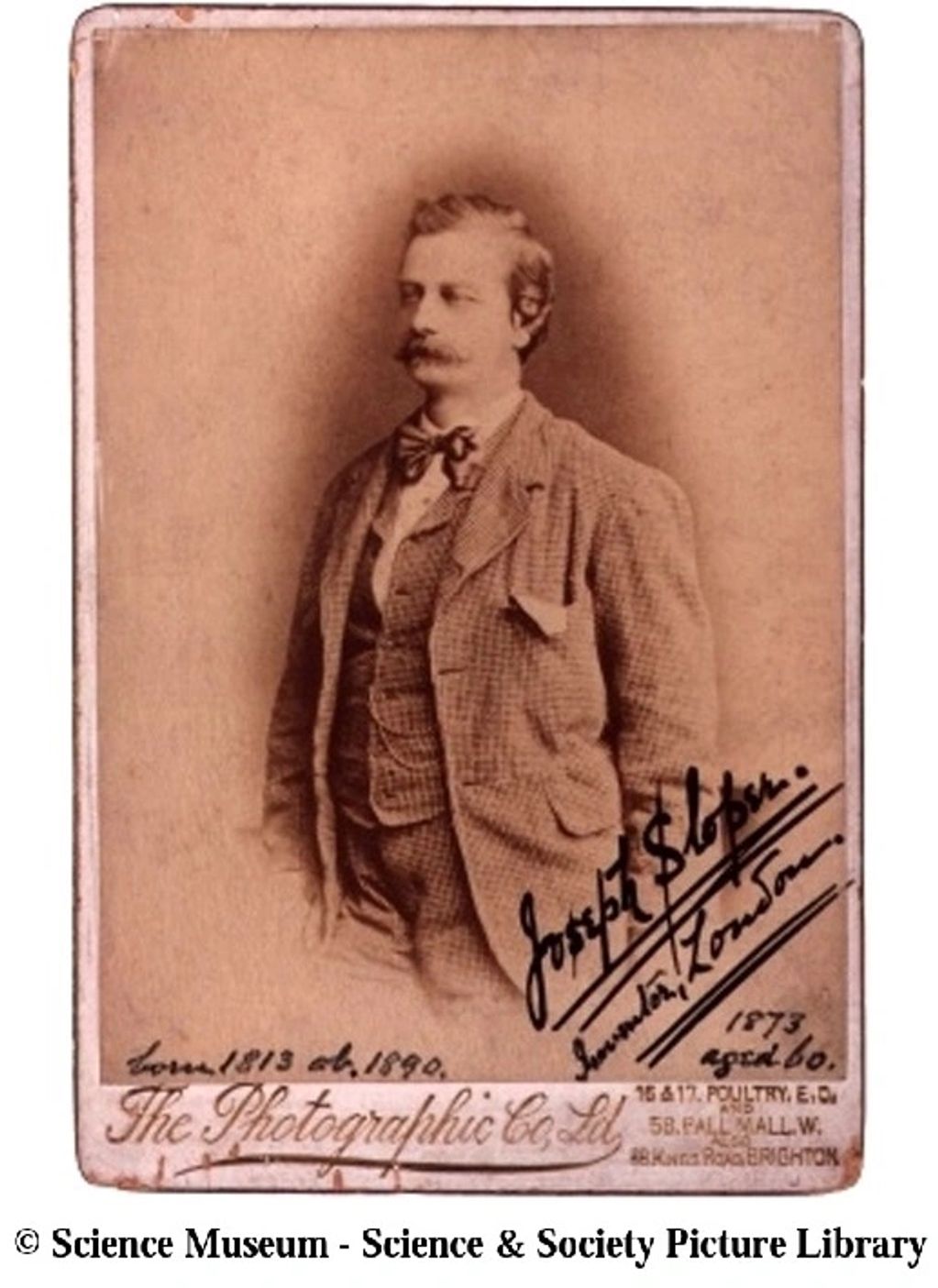 Joseph Sloper in 1873