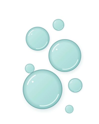 Soothing aqua gel droplets representing GLOW After Glow post-treatment recovery skincare