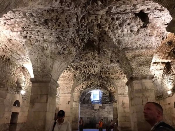 Basement in Diocletian's Palace, Split, Croatia