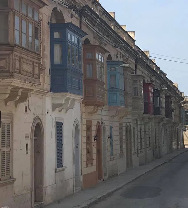 Gorgeous Enclosed Wooden Balconies, Malta