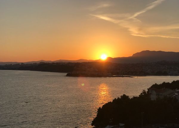 Sunset from 7 Palms, Le Meridien, Split, Croatia