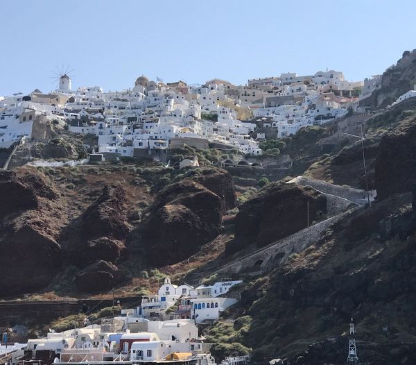 Oia, Santorini from the catamaran