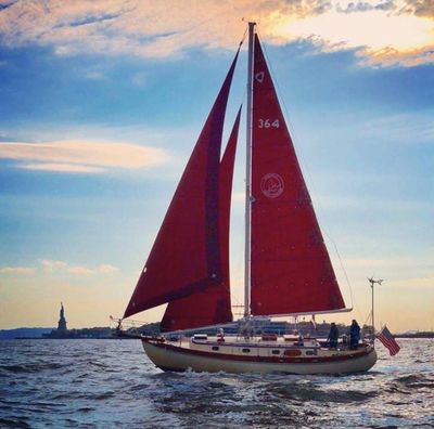 The Genesis of Narwhal Yacht Charters sailing on New York Harbor!