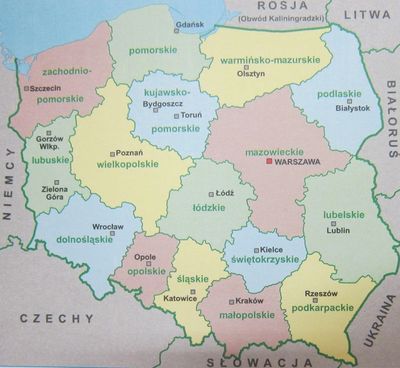 Polish map, Poland, about Poland