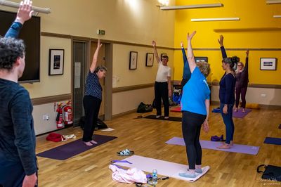 Improving strength and flexibility with Yoga in Consett. Yoga in Healthcare Alliance teacher North E