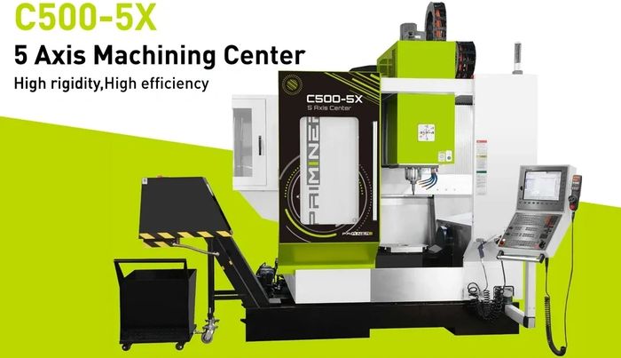 C500-5X, a high-efficiency 5 axis machining center with high rigidity.