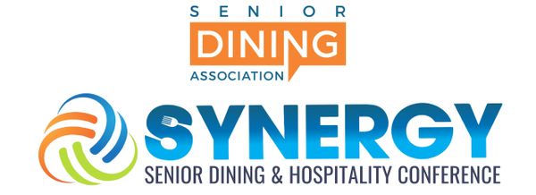 Logo for Senior Dining Association's Synergy Conference focused on senior dining and hospitality.