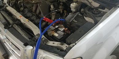 Jump Start service from a dead battery.